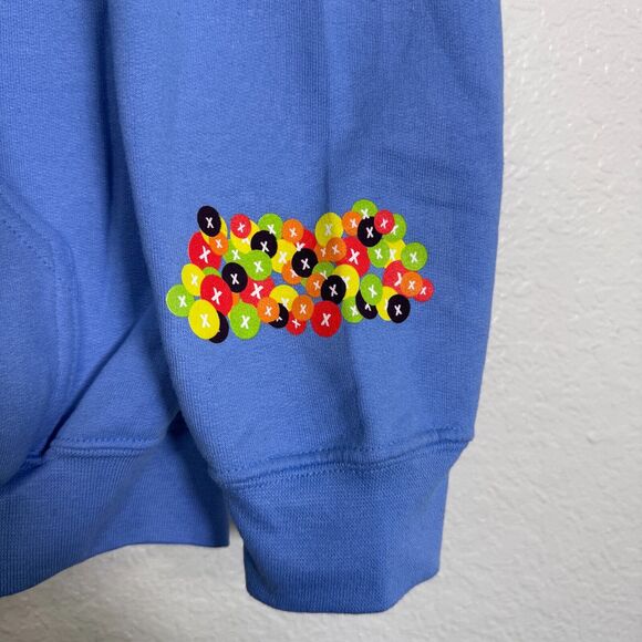 Lil Xan Hoodie Mens Medium Anarchy Tour Candy Print Official Merch Music Blue M - Picture 8 of 12